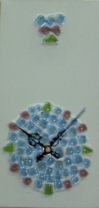 My Time 02, clock featuring glass mosaic